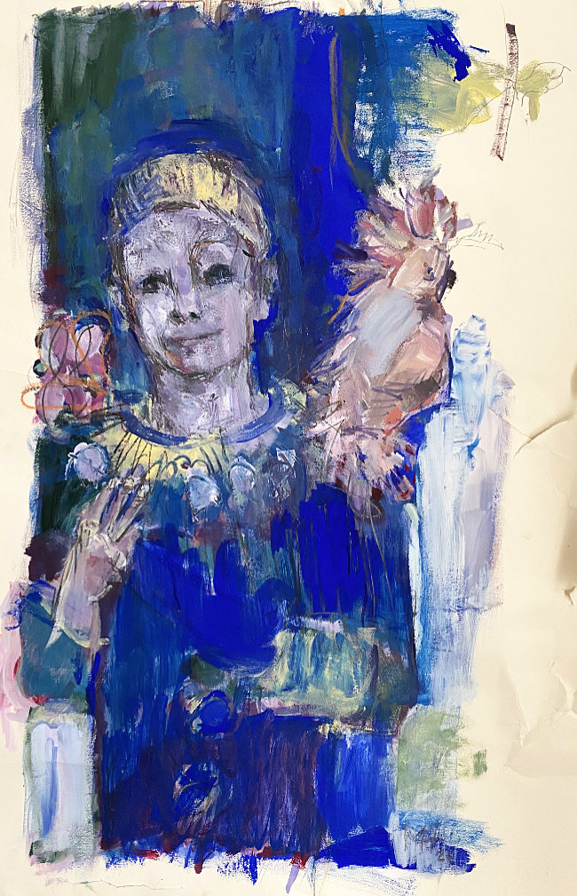 Pierrot with Melancholy Cockatoo